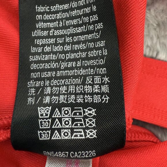 PINK Victoria's Secret Ultimate Sports Bra Womens Large Workout Red Black Lined - Picture 8 of 10